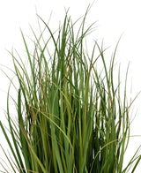 Gazon artificiel touffe de gazon artificiel vert long et mince Herbe d'oignon Dogtail Bran 80 cm, ignifuge.