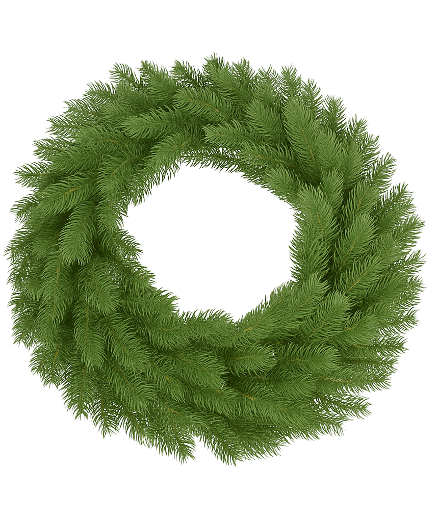 La couronne artificielle 100% PE Premium est une couronne artificielle verte composée de branches de pin denses et réalistes de forme ronde. Idéal comme décoration d'automne, avec un centre ouvert sans décorations ni embellissements supplémentaires.