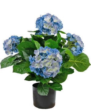 Plante artificielle Hortensia 43 cm bleu