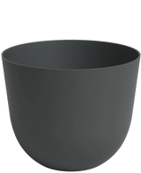 La Jardinière Havanna Ø40cm x H33cm est un bol rond uni, gris foncé mat, aux parois lisses et sans décors visibles, sur fond blanc.
