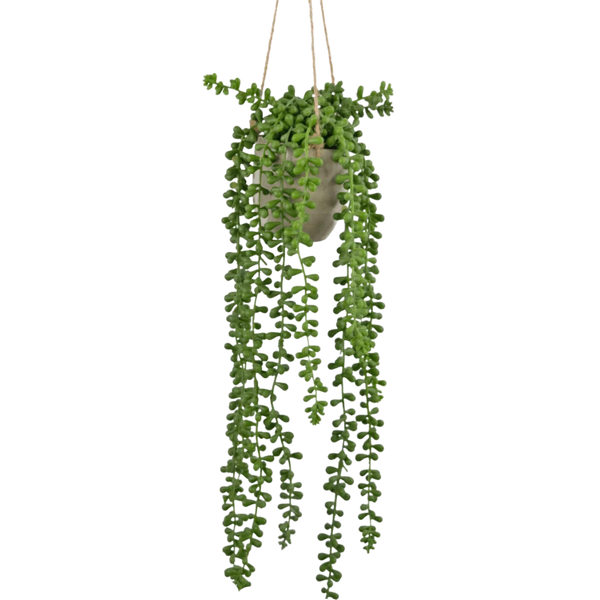 Plantes suspendues artificielles en pot
