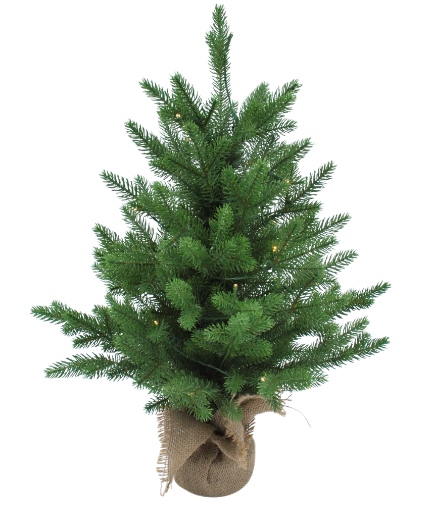 Le mini sapin de Noël artificiel "Lillemor" 60 cm (100 % PE) possède de véritables branches vertes denses dans un pot enveloppé de jute et des lumières LED intelligentes qui ajoutent un charme festif à n'importe quelle pièce.