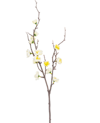 Branche artificiel Prunus 78 cm blanc