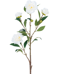 Fleur artificielle Cammellia 80 cm blanc