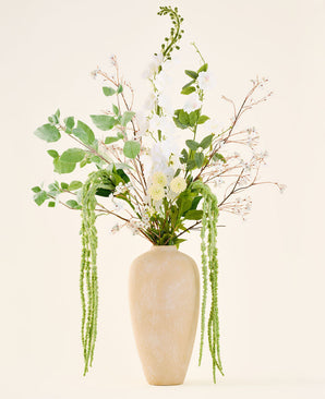 Bouquet de fleurs artificielles en soie Crystal Garden