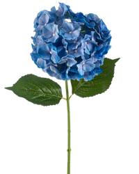 Hortensia artificiel 75 cm bleu