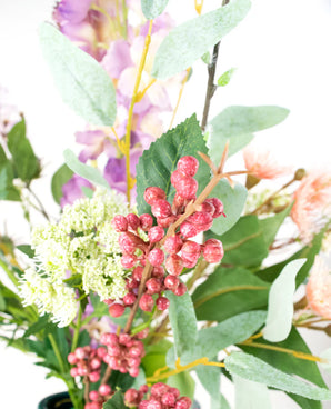 Zijden kunstbloemen boeket Mystic Elegance