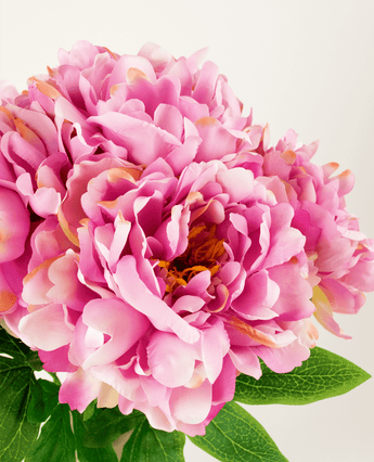 Bouquet de fleurs artificielles en soie Pivoine Rose Clair