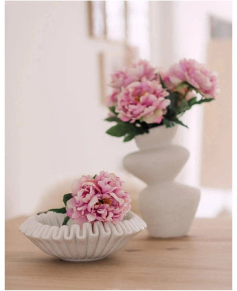 Bouquet de fleurs artificielles en soie Pivoine Rose Clair