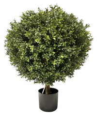 Plante Boule de buis artificiel sur tige d60 cm UV