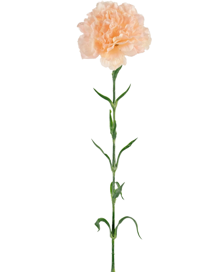 Fleur artificielle Oeillet 69 cm pêche